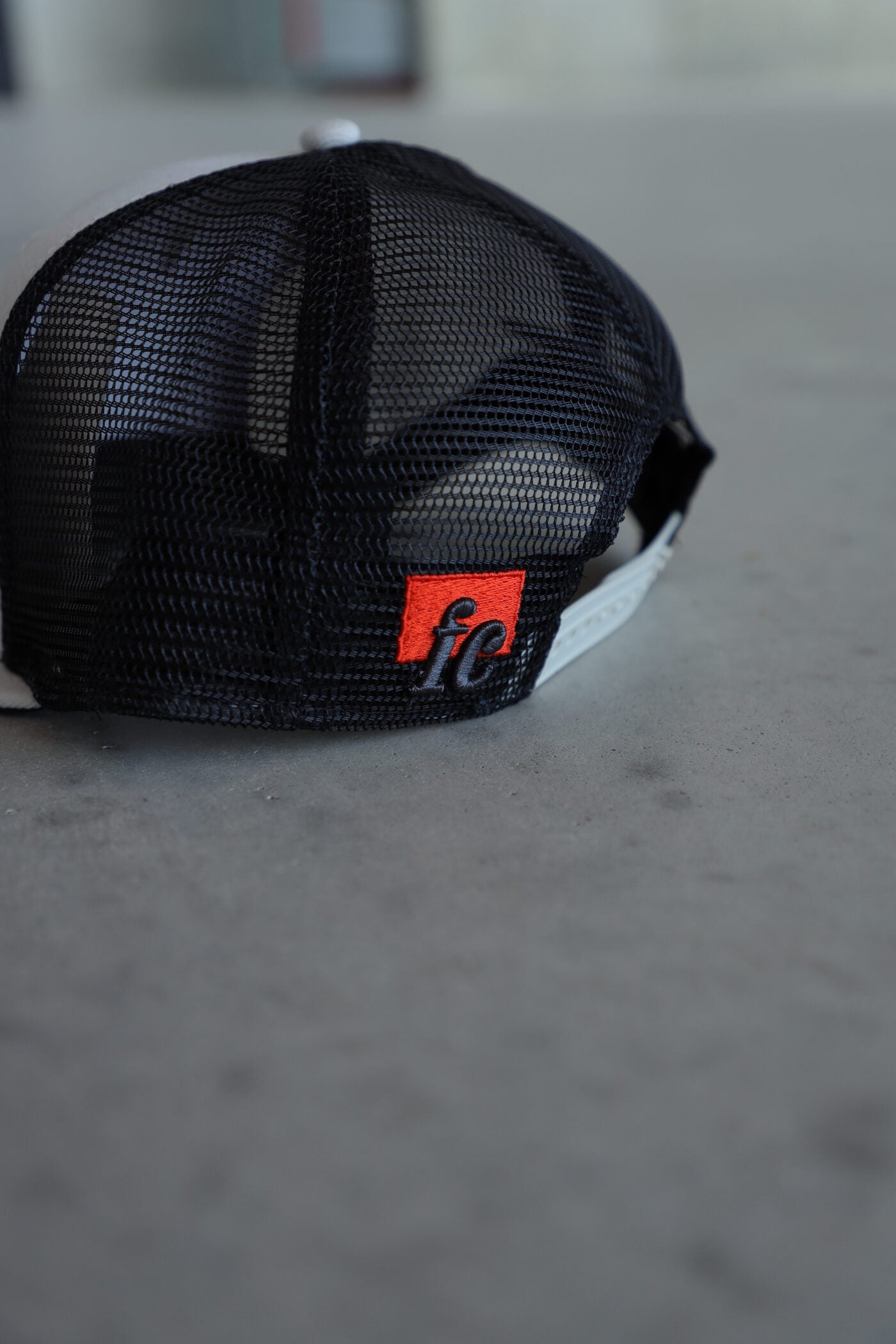 Forever Classic beige snapback cap with flat brim and mesh back