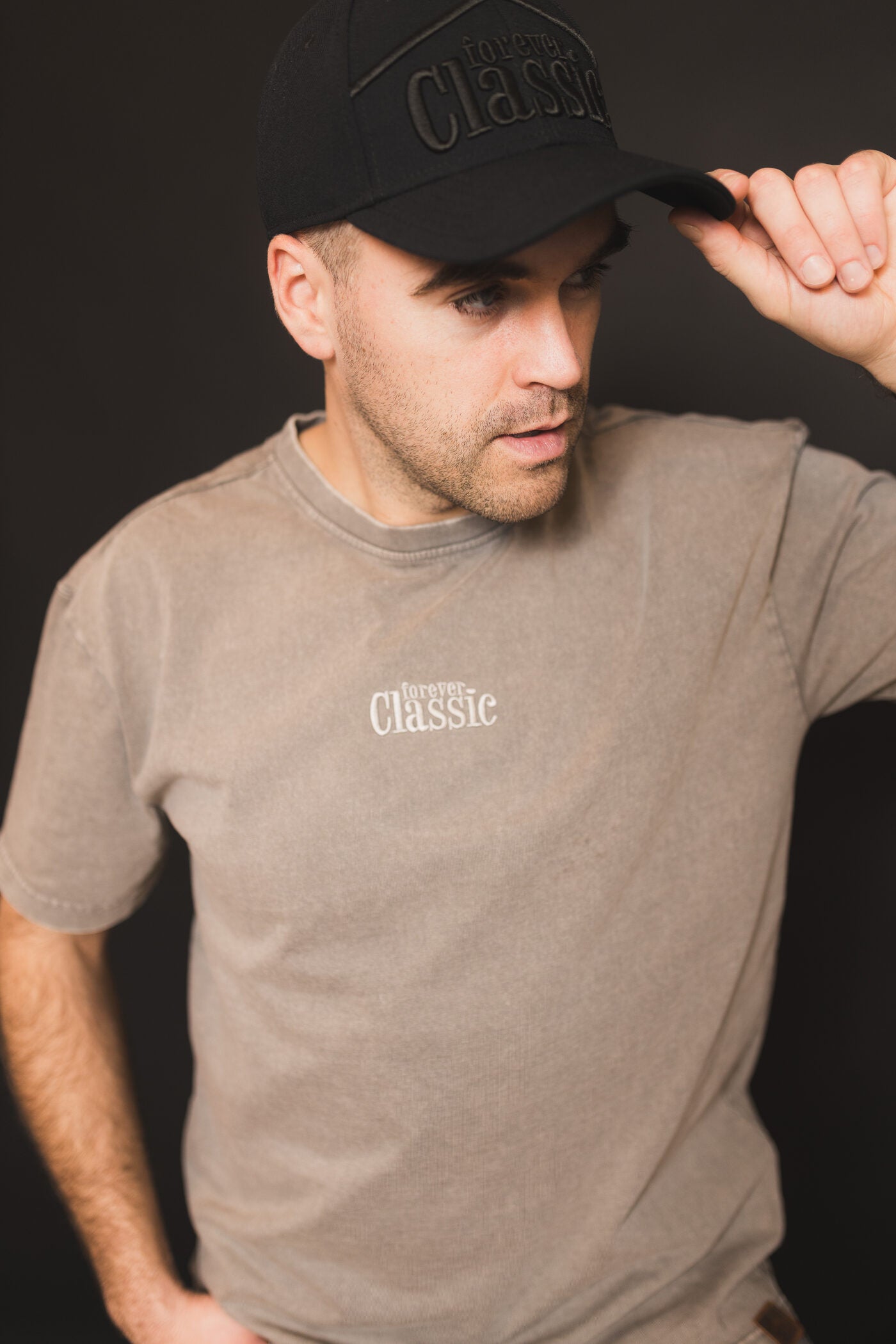 Forever Classic black baseball cap with adjustable back strap
