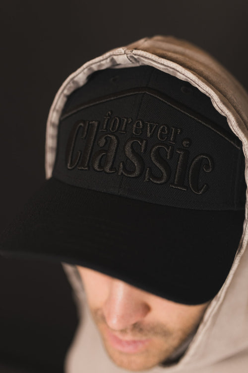 Forever Classic black baseball cap with adjustable back strap