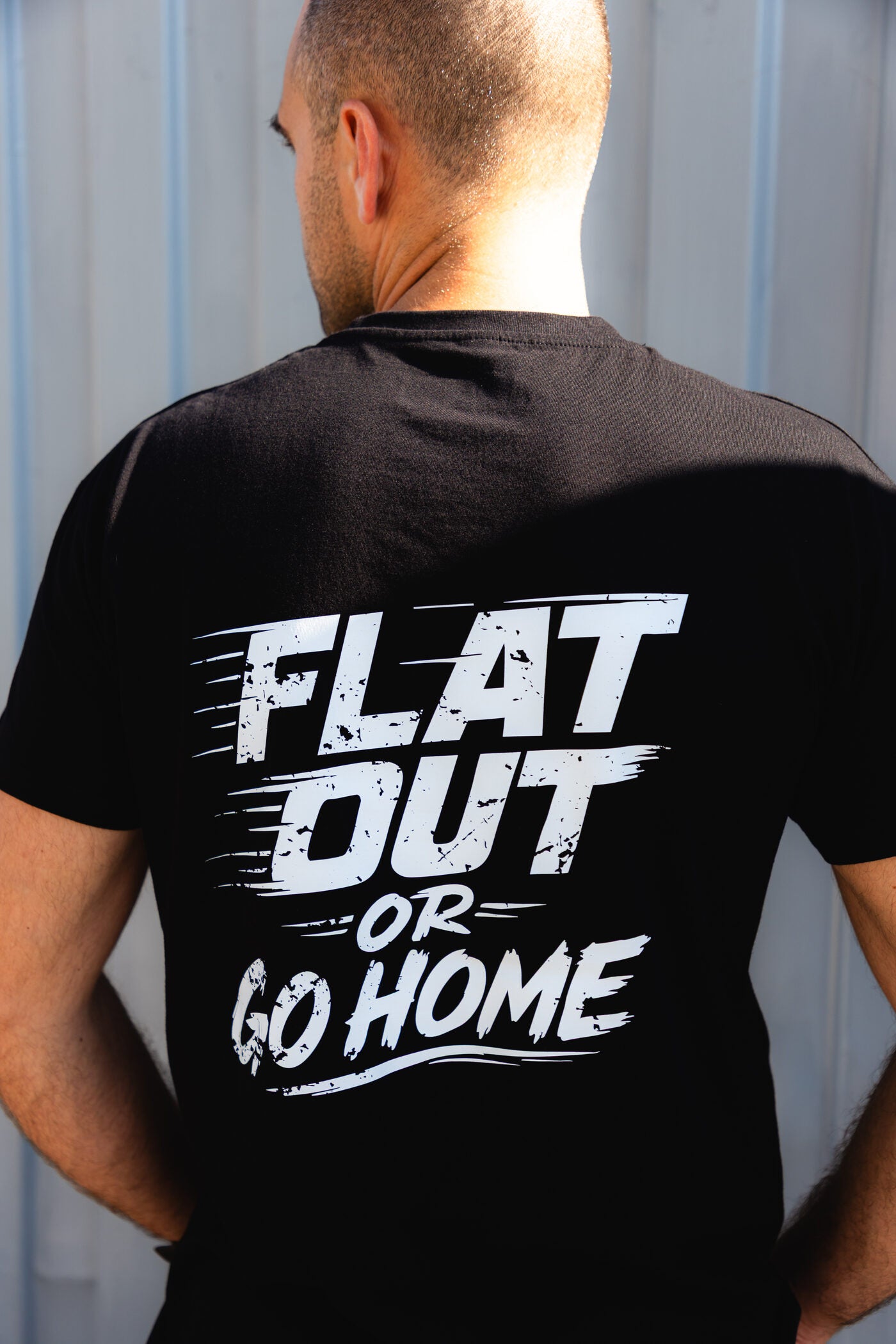 Forever Classic T-shirt with Mitsubishi Evolution rally car and motion lines in contrasting tones