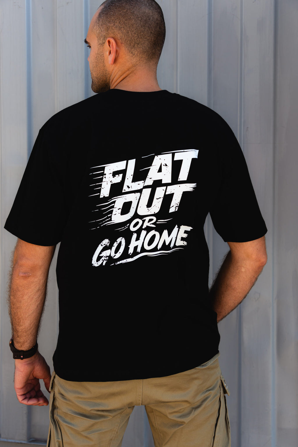 Black oversized Forever Classic T-shirt with Mitsubishi Evolution design, 100% cotton, extended sleeves
