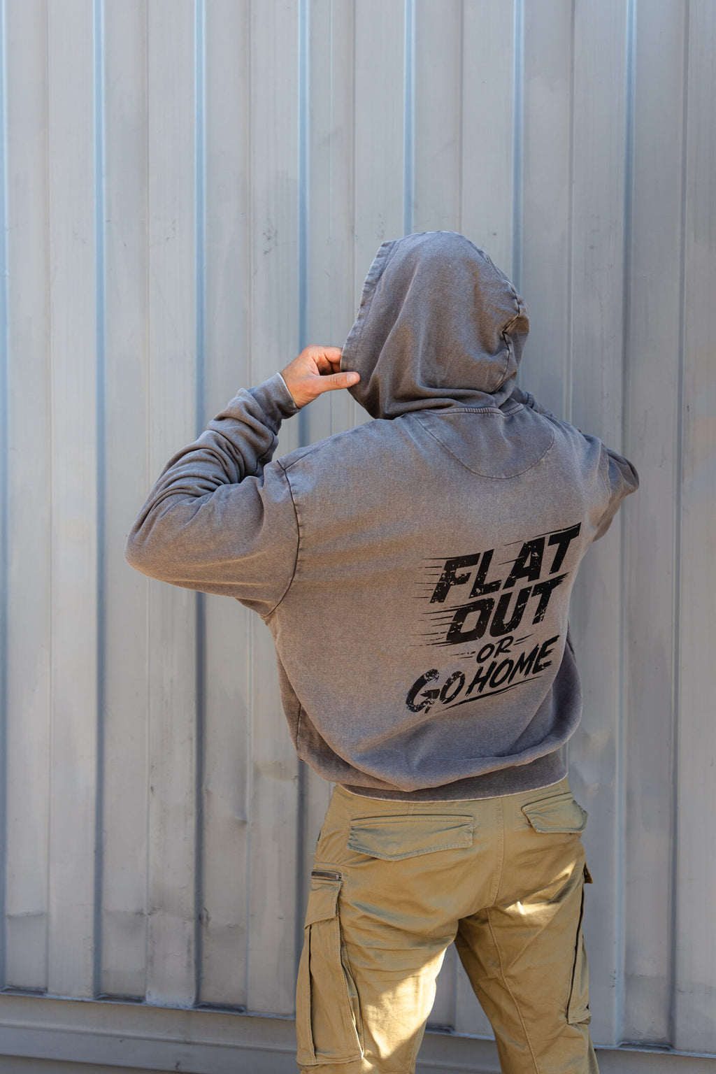 Grey oversized hoodie in lightweight cotton with modern relaxed cut, Forever Classic